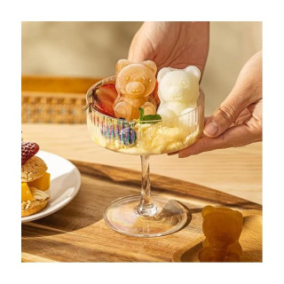 Silikónová ružová forma na ľadové kocky - 4 medvede