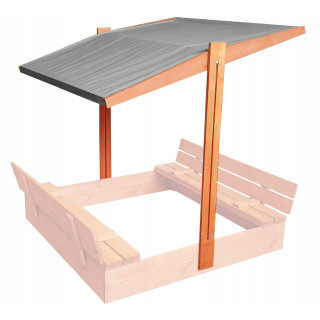 Siv nastavljiv nadstrešek za peskovnik proti sončni svetlobi - 120x120 cm