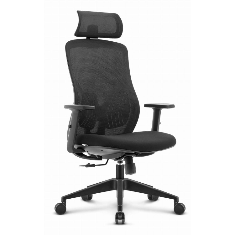 Pisarniški črn ergonomski stol HELLS CHAIR HC-1050