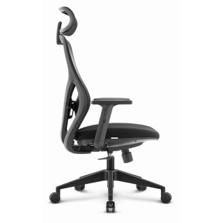 Pisarniški črn ergonomski stol HELLS CHAIR HC-1050