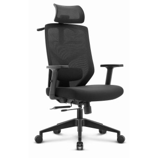 Črn pisarniški stol iz blaga HELLS CHAIR HC- 1052