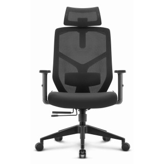 Črn pisarniški stol iz blaga HELLS CHAIR HC- 1052