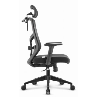 Črn pisarniški stol iz blaga HELLS CHAIR HC- 1052