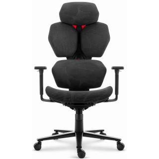 Ergonomski črn fotelj HELLS CHAIR HC-1010