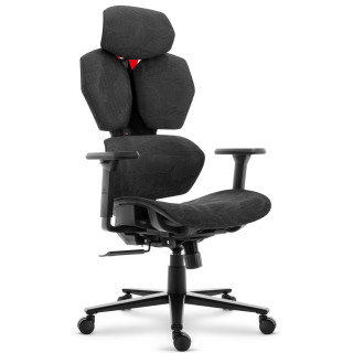Ergonomski črn fotelj HELLS CHAIR HC-1010