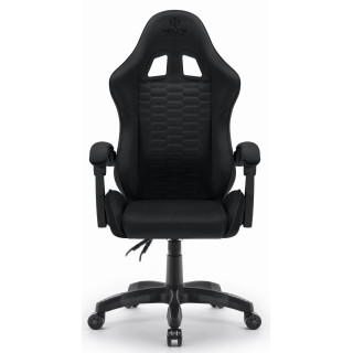 Črn igralni stol iz blaga HELLS CHAIR HC-1000
