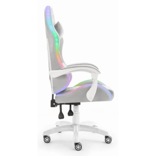 Sivo-bel gaming stol HELLS CHAIR HC- 1000 LED RGB