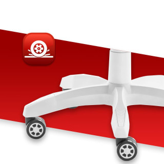 Sivo-bel gaming stol HELLS CHAIR HC- 1000 LED RGB