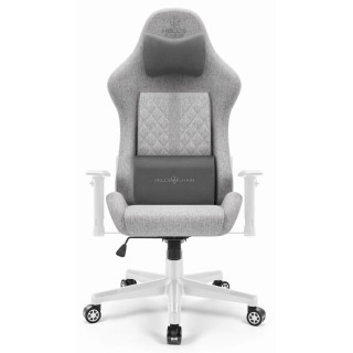 Sivo-bel gaming stol iz blaga HELLS CHAIR HC-1006