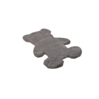 Dekorativni siv kožuh v obliki medvedka