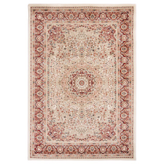 Vintage preproga v beli barvi z vzorcem