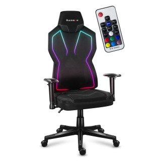 Gaming stol Huzaro v črni barvi COMBAT 6.2 BLACK RGB