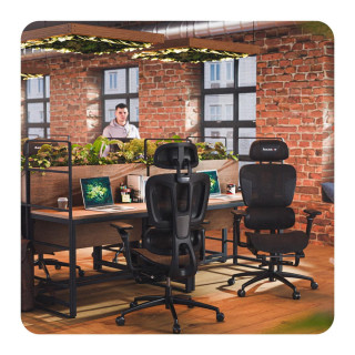 Črn gaming stol Huzaro COMBAT 7.9