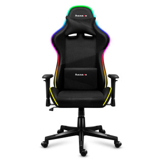 Črn gaming stol Huzaro FORCE 6.3 RGB MESH