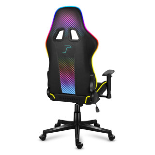 Črn gaming stol Huzaro FORCE 6.3 RGB MESH