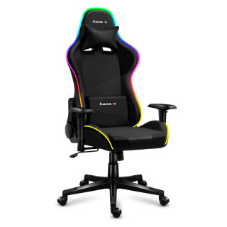 Črn gaming stol Huzaro FORCE 6.3 RGB MESH