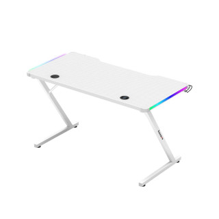 Huzaro bela gaming miza z RGB osvetlitvijo HERO 2.5 RGB WHITE