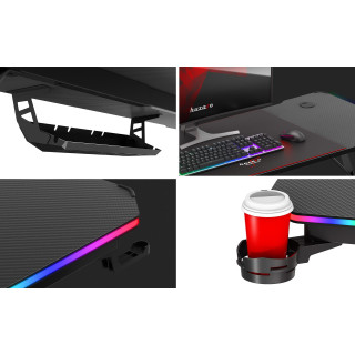 Črna igralna miza Huzaro HERO 3.3 RGB