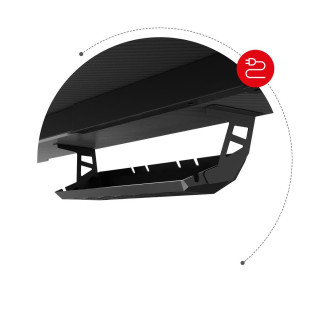 Črna igralna miza Huzaro HERO 4.8 RGB