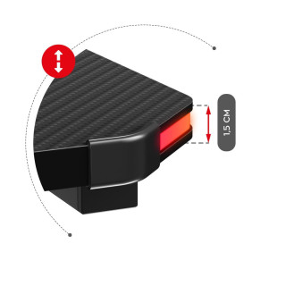 Črna igralna miza Huzaro HERO 4.8 RGB