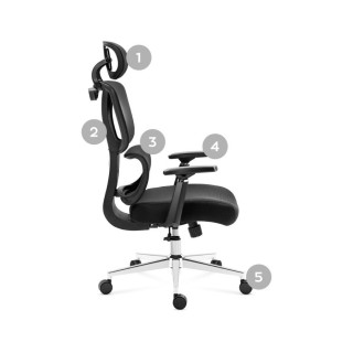 Črn ergonomski fotelj Mark Adler EXPERT 4.6