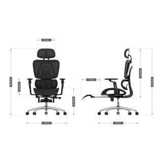 Ergonomski črn fotelj Mark Adler EXPERT 7.9 BLACK