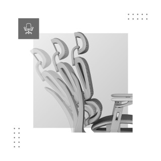 Siv ergonomski fotelj Mark Adler EXPERT 7.9 GREY