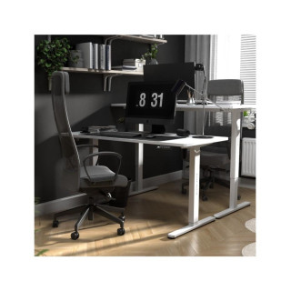 Bela električna miza Mark Adler LEADER 7.4 WHITE