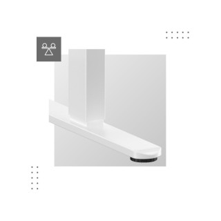 Bela električna miza Mark Adler LEADER 7.6 WHITE