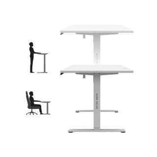 Bela električna miza Mark Adler LEADER 7.6 WHITE