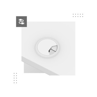 Bela električna miza Mark Adler LEADER 7.6 WHITE