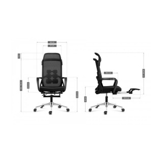 Ergonomski črn fotelj Mark Adler MANAGER 3.6 BLACK