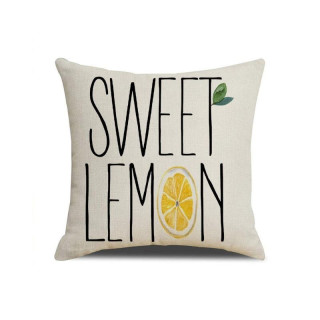 Prevleka za vzglavnik z napisom SWEET LEMON