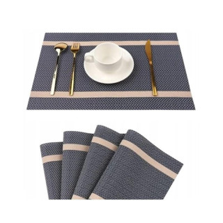 Temno modra pravokotna namizna podloga