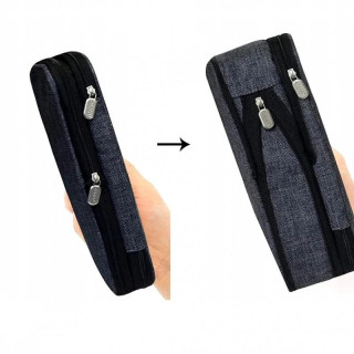 Dvokomorna velika peresnica v temno modri barvi