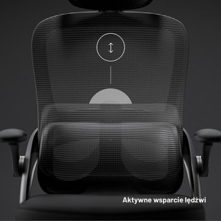 Ergonomski črn stol Diablo V-Light