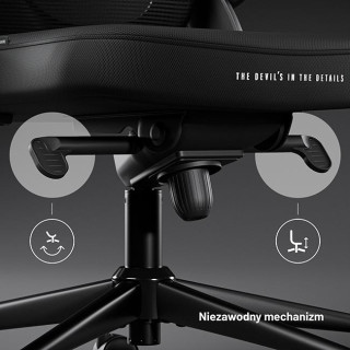 Ergonomski črn stol Diablo V-Light