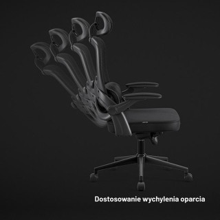 Ergonomski črn stol Diablo V-Light