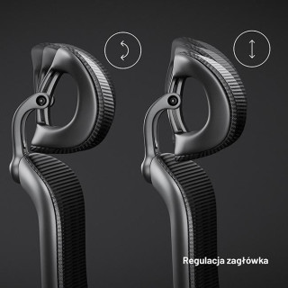 Ergonomski črn stol Diablo V-Light