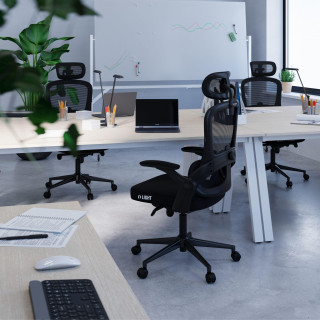 Ergonomski črn stol Diablo V-Light