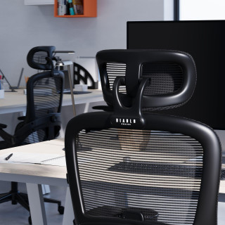 Ergonomski črn stol Diablo V-Light