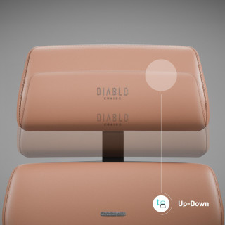 Rjav pisarniški stol Diablo V-Modular