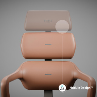 Rjav pisarniški stol Diablo V-Modular