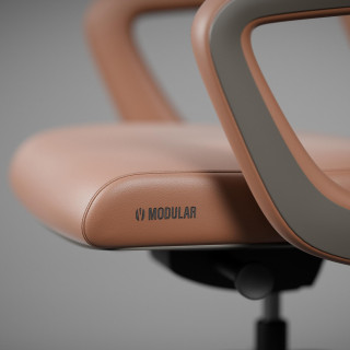 Rjav pisarniški stol Diablo V-Modular