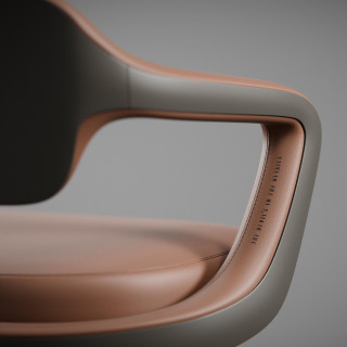 Rjav pisarniški stol Diablo V-Modular