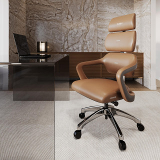 Rjav pisarniški stol Diablo V-Modular