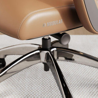 Rjav pisarniški stol Diablo V-Modular