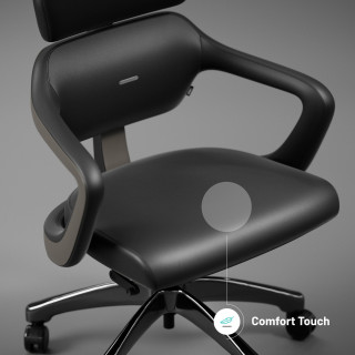 Črn pisarniški stol Diablo V-Modular