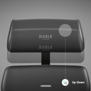 Črn pisarniški stol Diablo V-Modular