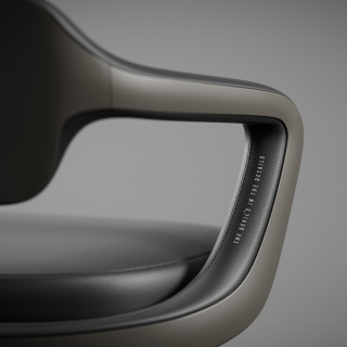 Črn pisarniški stol Diablo V-Modular